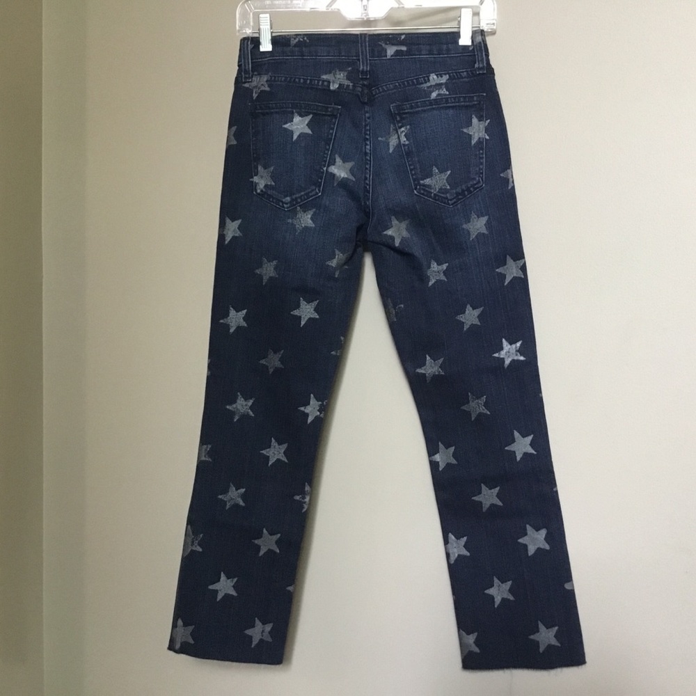 NWT CURRENT ELLIOTT Stars Crop Straight Jean 25 - Picture 4 of 6